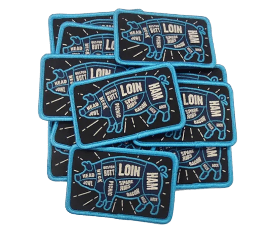 Pig-Parts-Blue-Iron-On-Patches